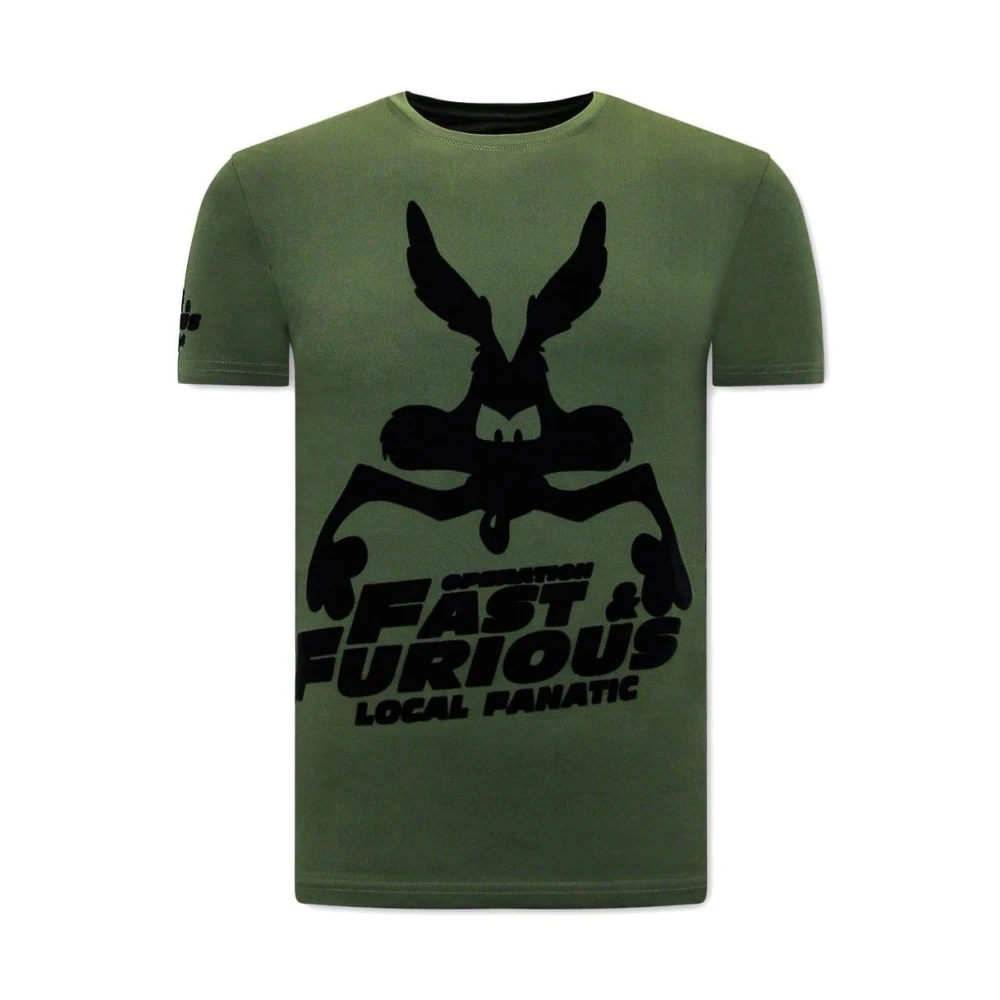Local Fanatic T Shirt Med Tryck Fast and Furious Green, Herr
