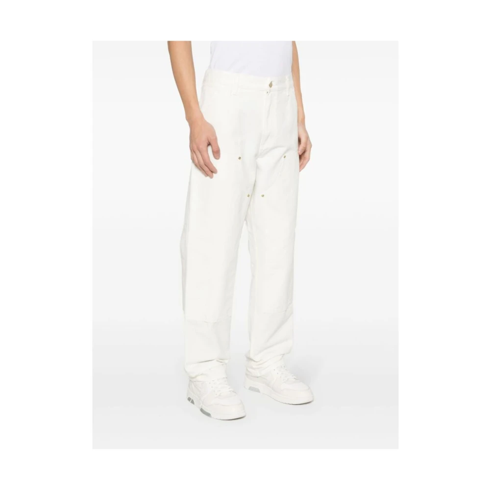 Carhartt WIP Straight Trousers White Heren