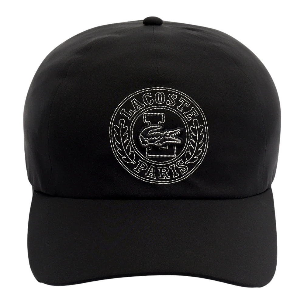 Lacoste Zwarte Waterdichte Tennispet Black Heren