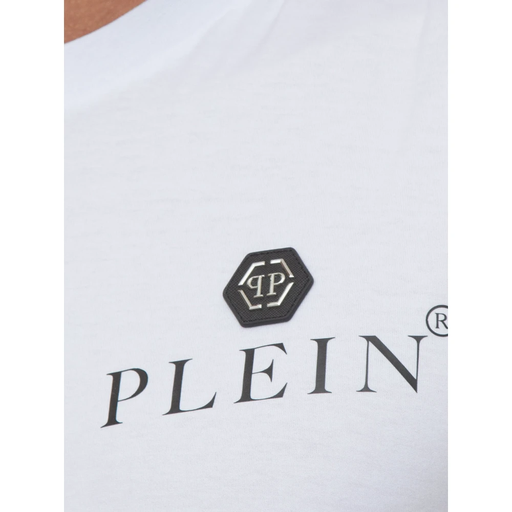 Philipp Plein Casual Katoenen T-Shirt White Heren