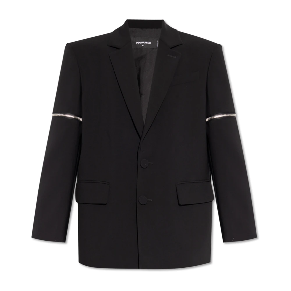 Dsquared2 Blazer met ritsen Black Dames
