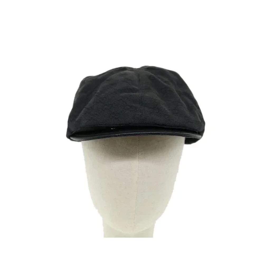 Gucci Vintage Pre-owned Canvas hattar-och-kepsar Black, Unisex