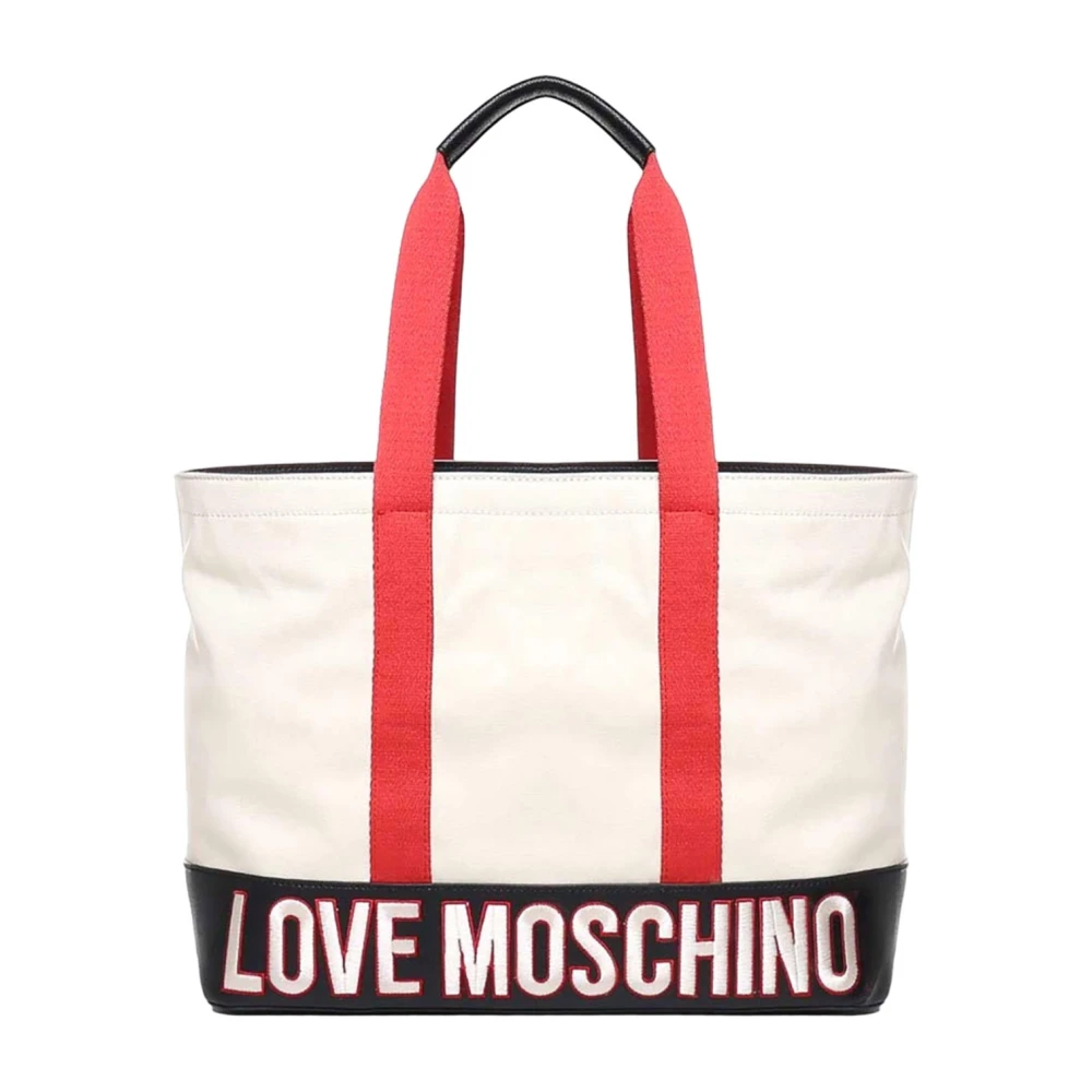 Moschino Zwarte Textiel Winkel Tas Multicolor Dames