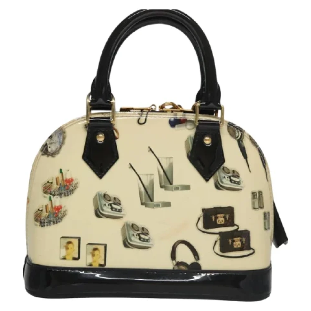 Louis Vuitton Vintage Pre-owned Leather handbags Beige Dames