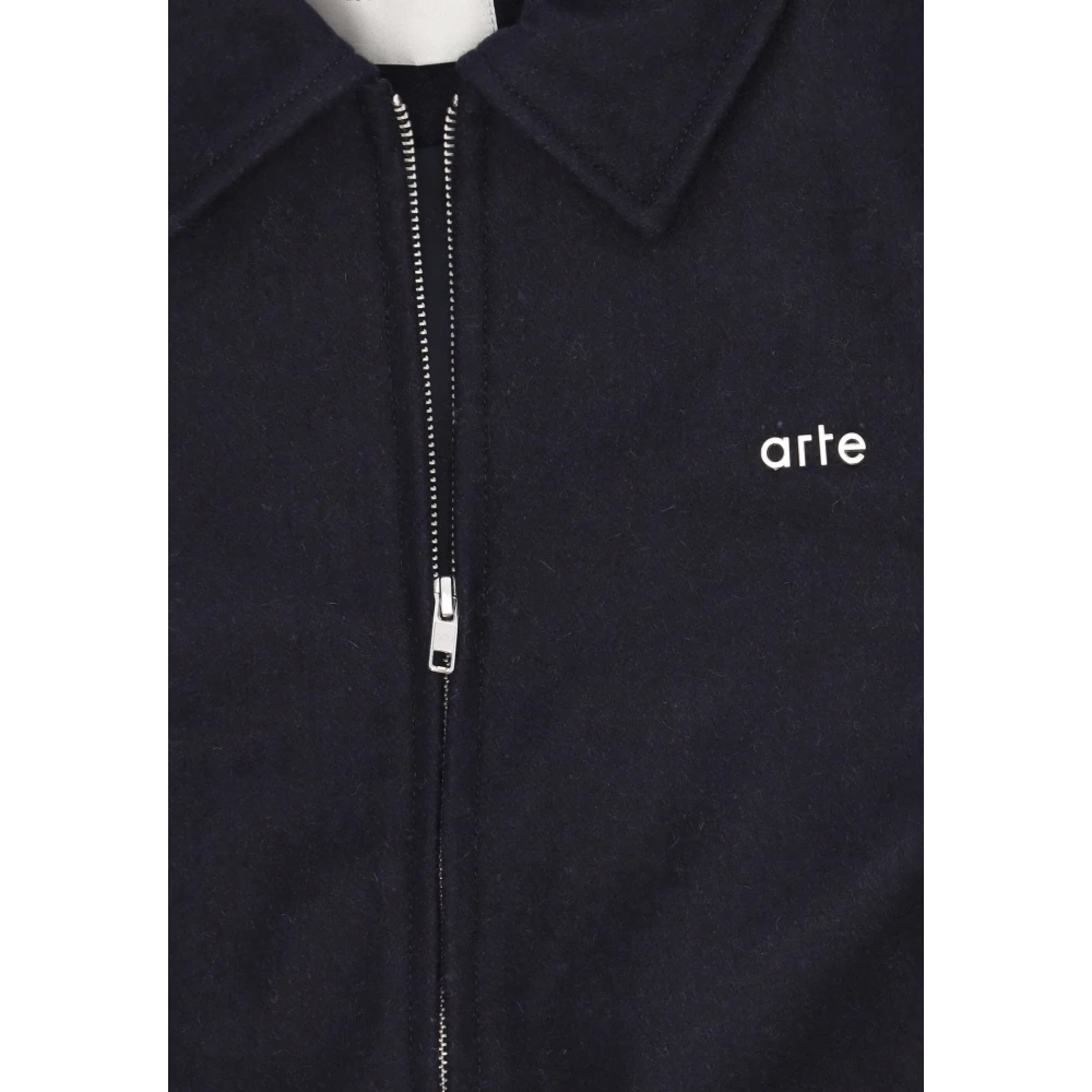 Arte Antwerp Geborduurde Flower Varsity Jas Blue Heren