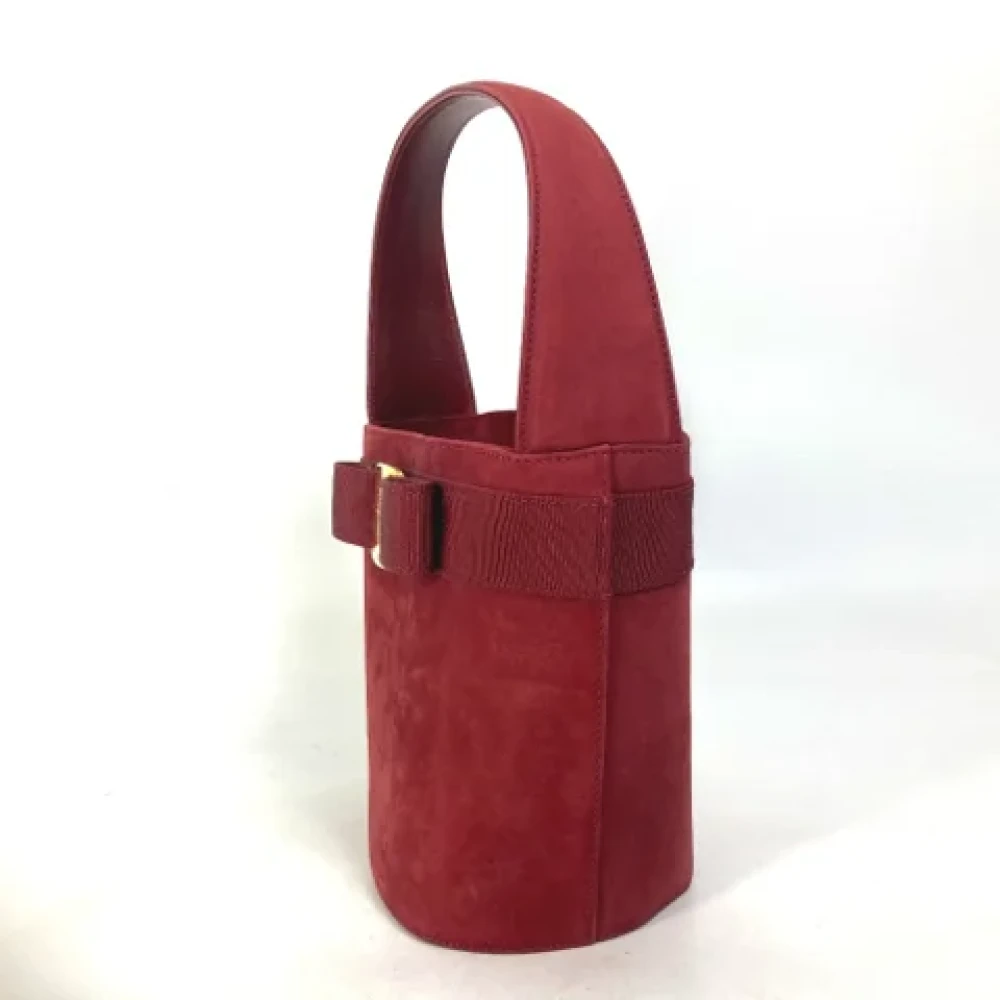 Salvatore Ferragamo Pre-owned Leather handbags Red Dames