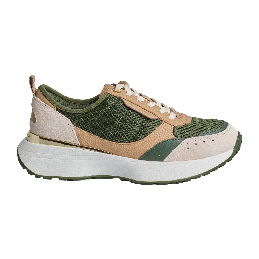 Michael Kors Mesh Flynn Sneakers met Metallic Details Dames Schoenen Veelkleurig Multicolor