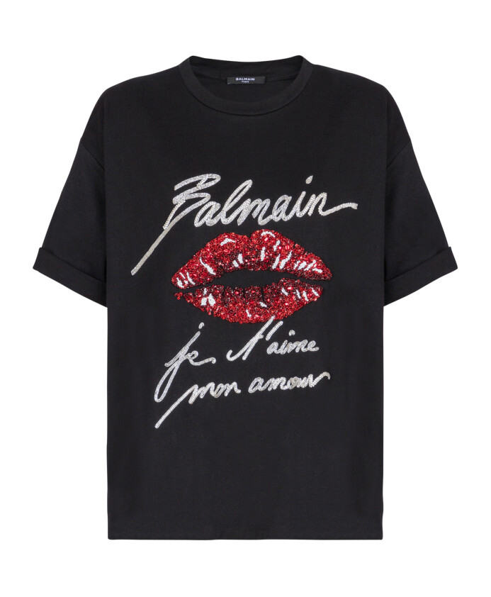 short-sleeved-t-shirt-with-kiss-embroidery