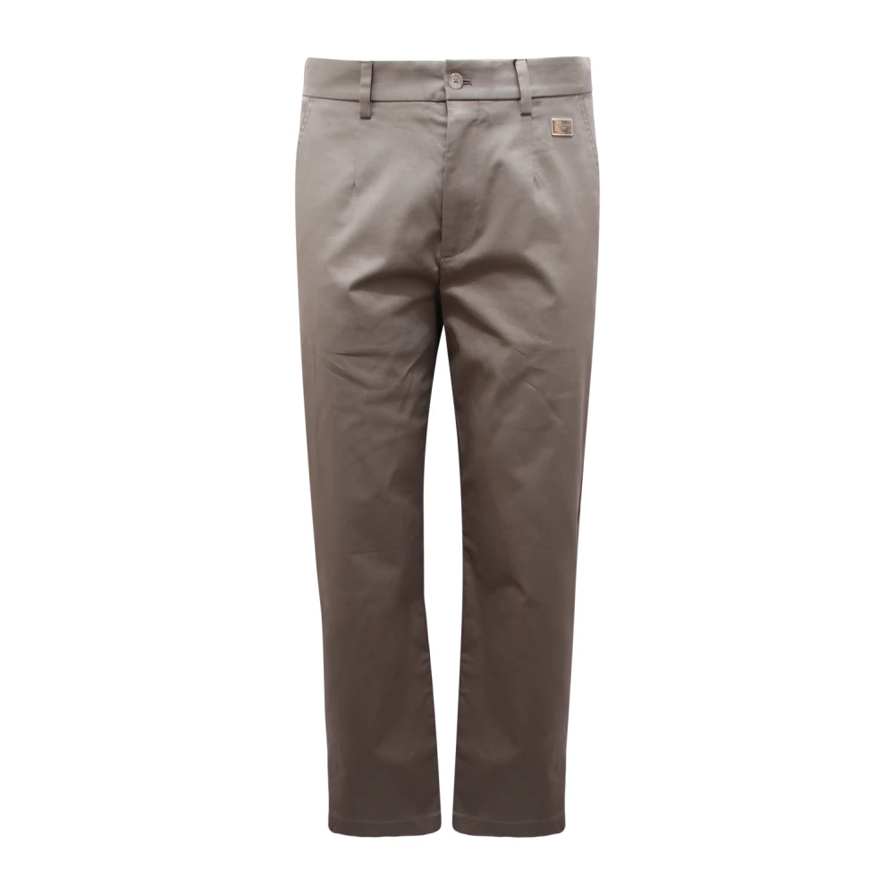 Dolce & Gabbana Men's Gray Ts Gv5zht Fufnv Pantalone - Chinos - S - Trousers