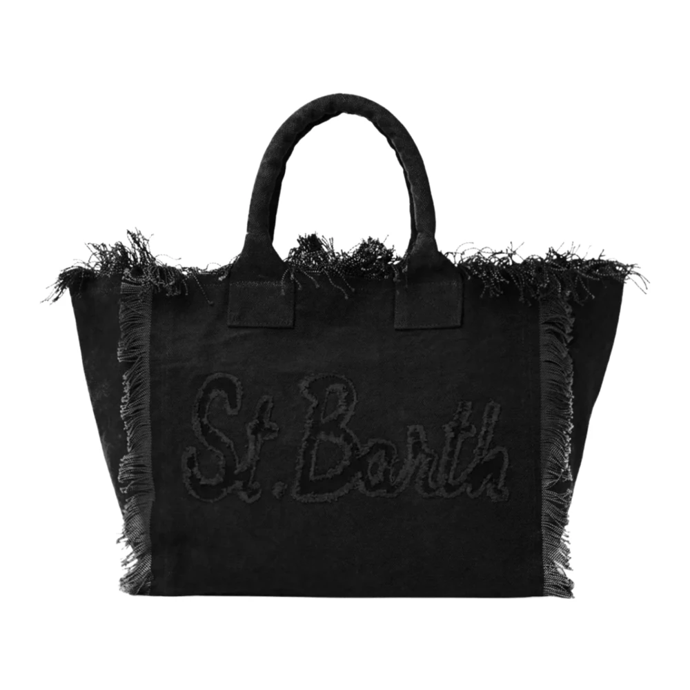 Saint Barth Women's Black Vanity Tote Bag - Shopping Bags - One Size - Bags