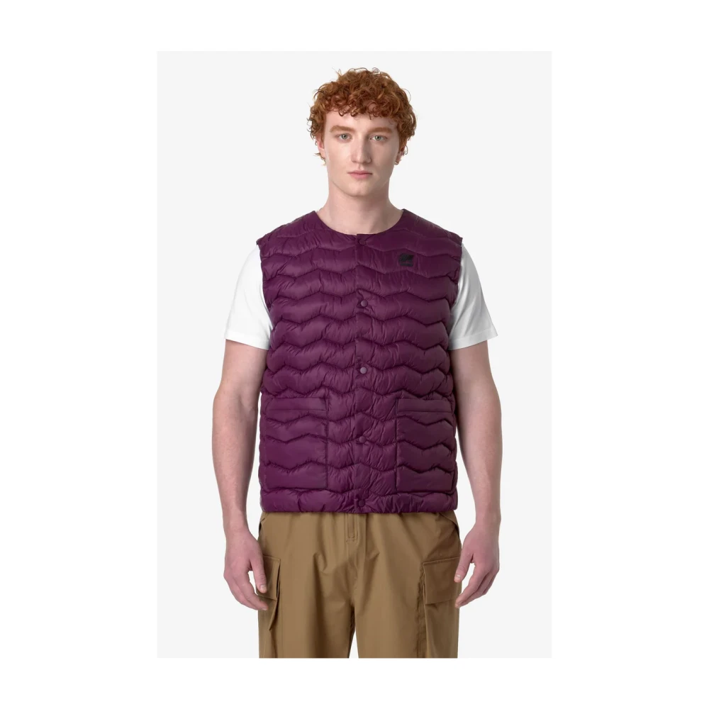 K-way Gewatteerd Warm Diemme Gilet Violet Purple Heren