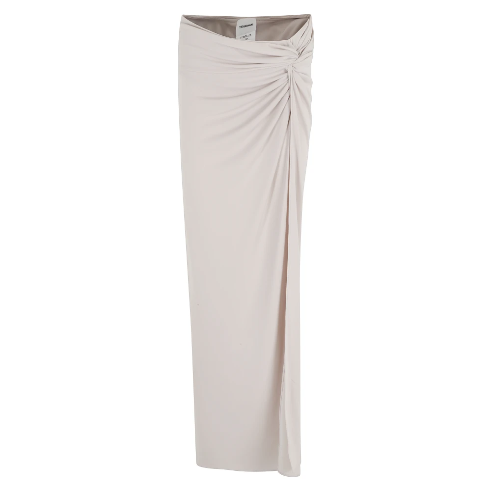 Andamane Women's Gray Zohra Twist Detail Maxi Skirt - Maxi Skirts - S - Skirts