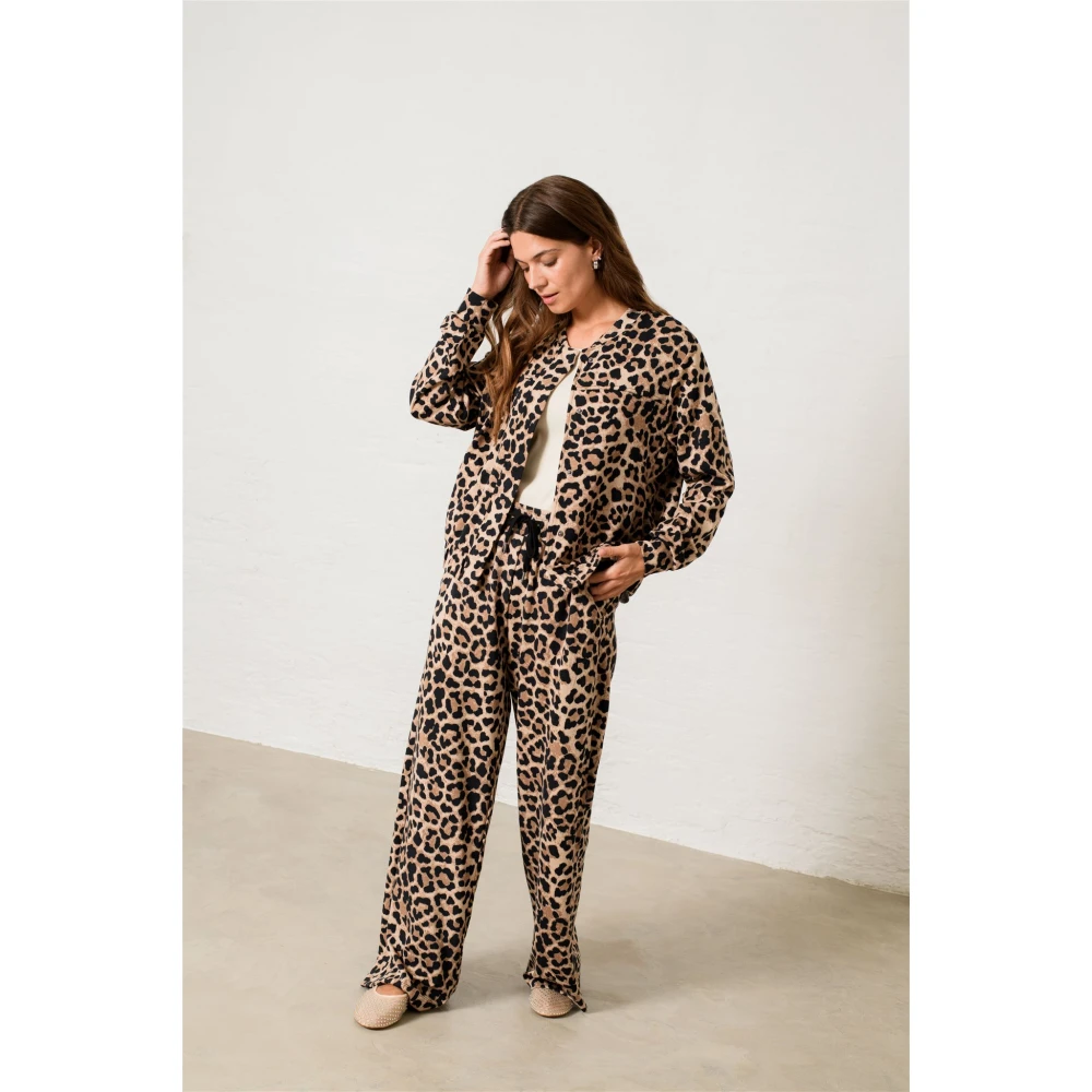 Soyaconcept Luipaardprint Elastische Taillebroek Multicolor Dames