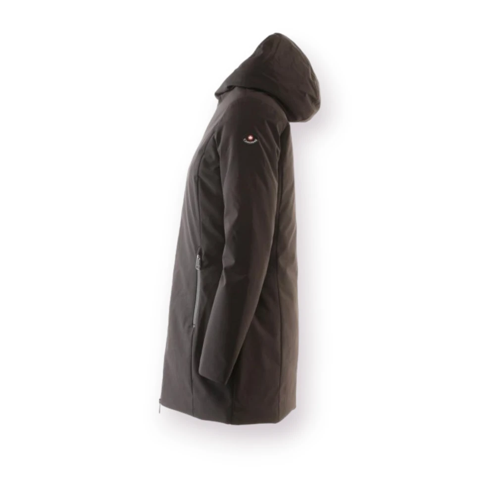 Canadiens Stijlvolle Puffer en Parka Jas Black Dames