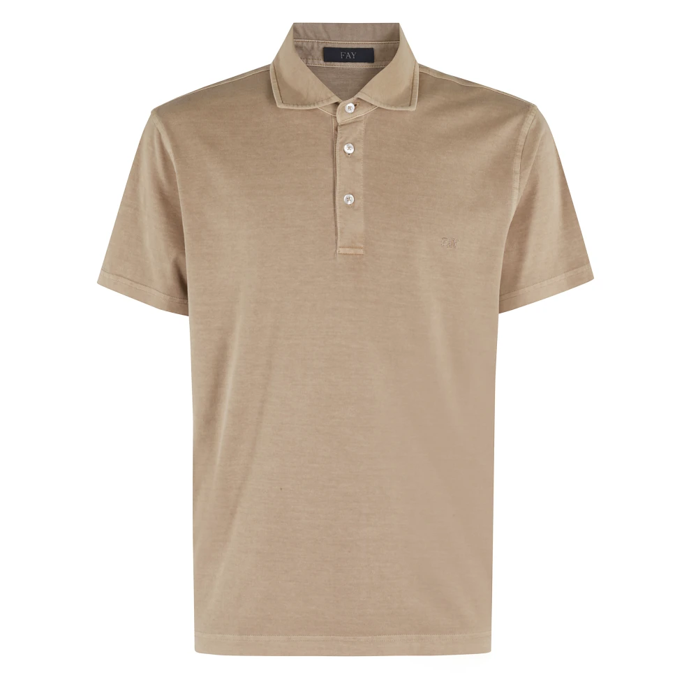 Fay - Tops > Polo Shirts - Beige - Fay - Modalova