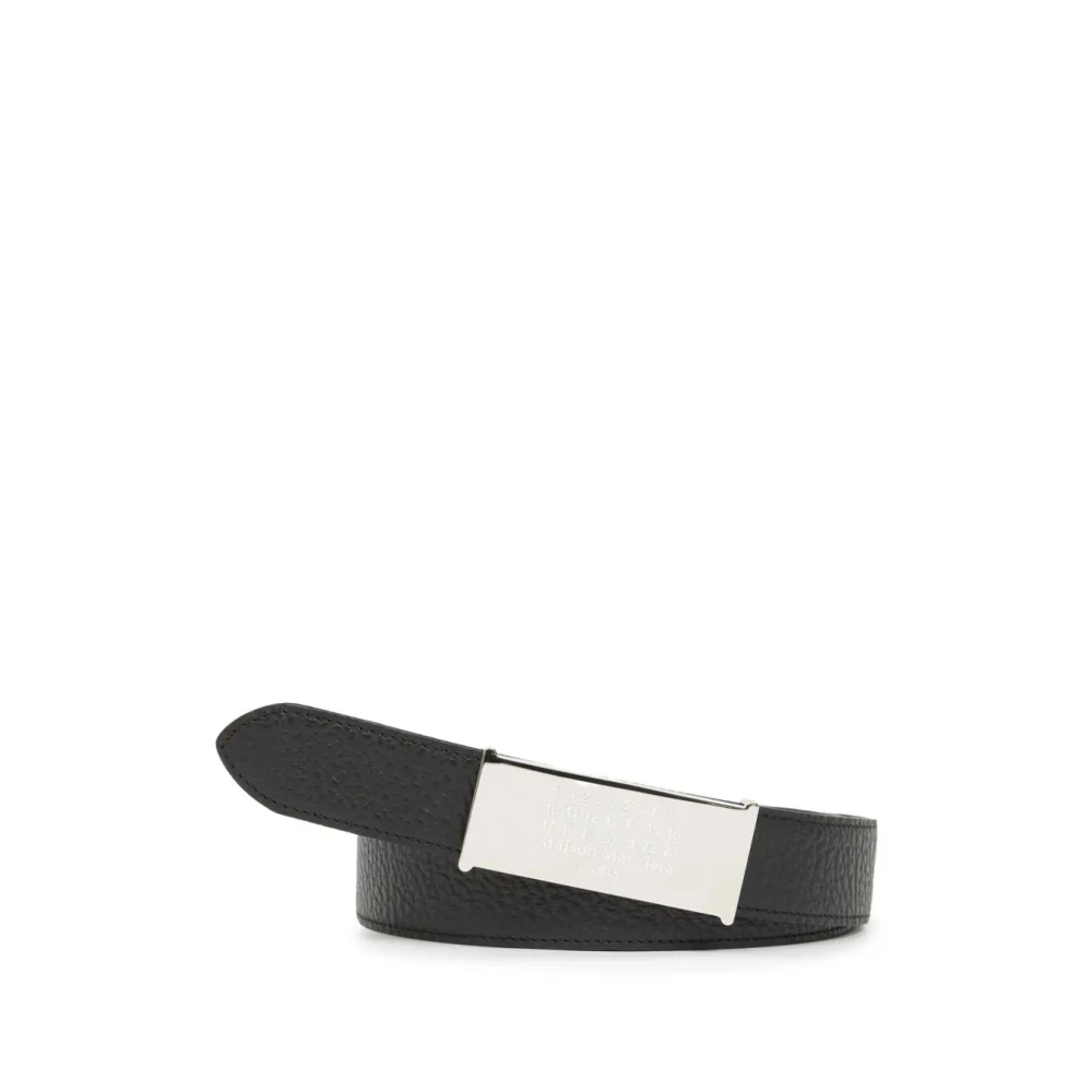 Maison Margiela Stijlvolle Leren Riem Black Heren