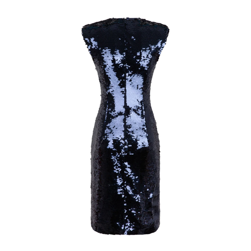 Genny Paillet Mini Jurk Blue Dames