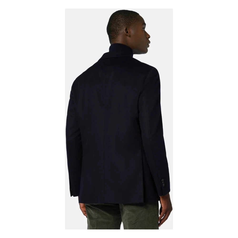 Boggi Milano Cashmere Jas Blue Heren