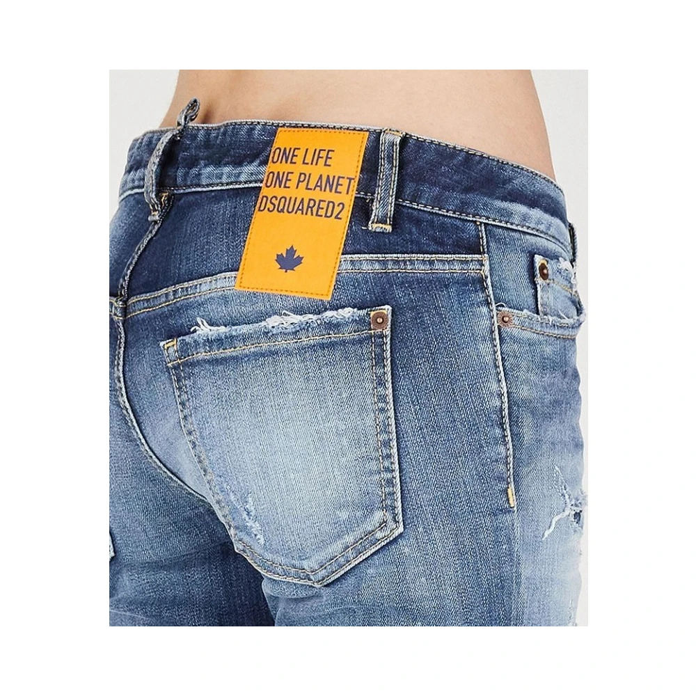 Dsquared2 Jennifer Dames Zwarte Jeans Blue Dames