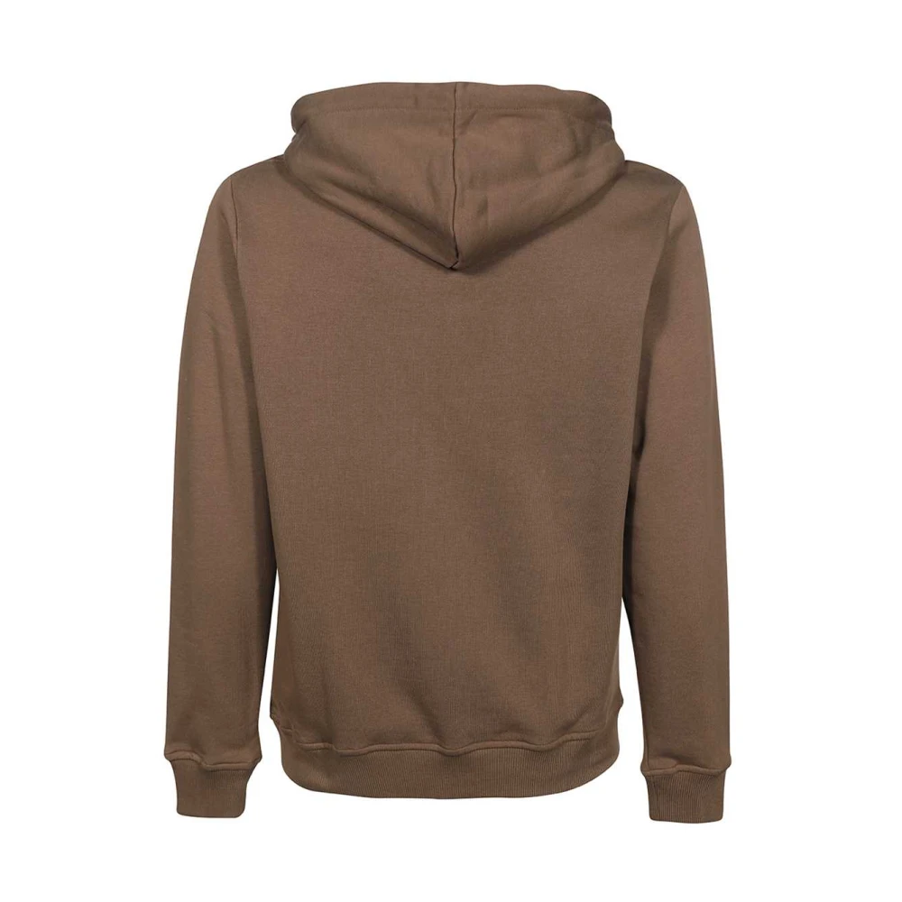 Les Deux Katoenen Hoodie Brown Heren