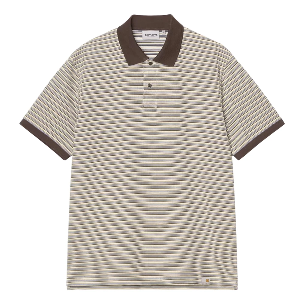Carhartt Wip Beige Polo Shirts, Male, Xs, Ss Dion Polo