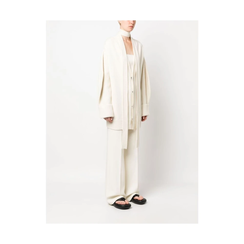 Sa Su Phi Kasjmier Sjaal-Detail Vest White Dames