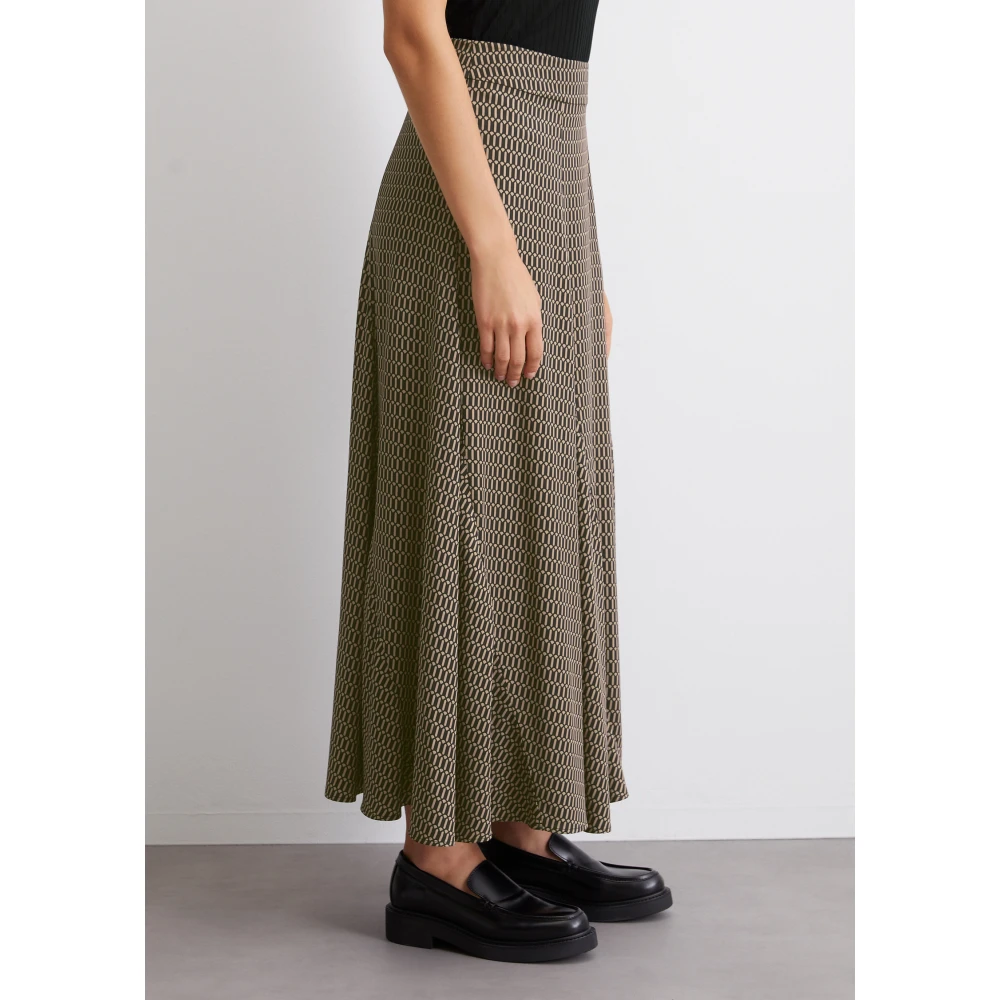 Marc O'Polo Relaxte maxi print rok Beige Dames