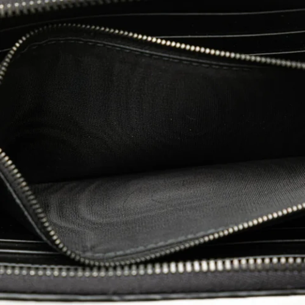 Bottega Veneta Vintage Pre-owned Leather wallets Black Dames