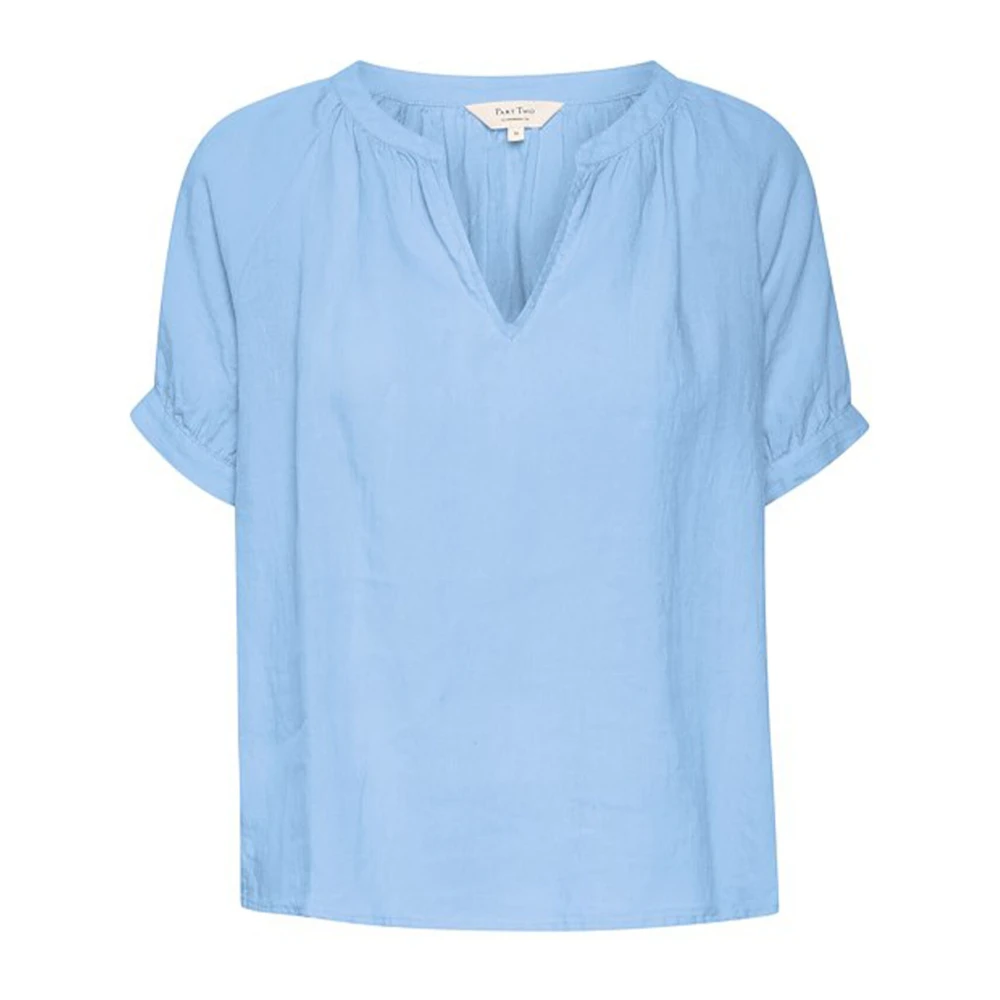 Part Two Women's Blue Blouses,, Popsypw Blouse Large