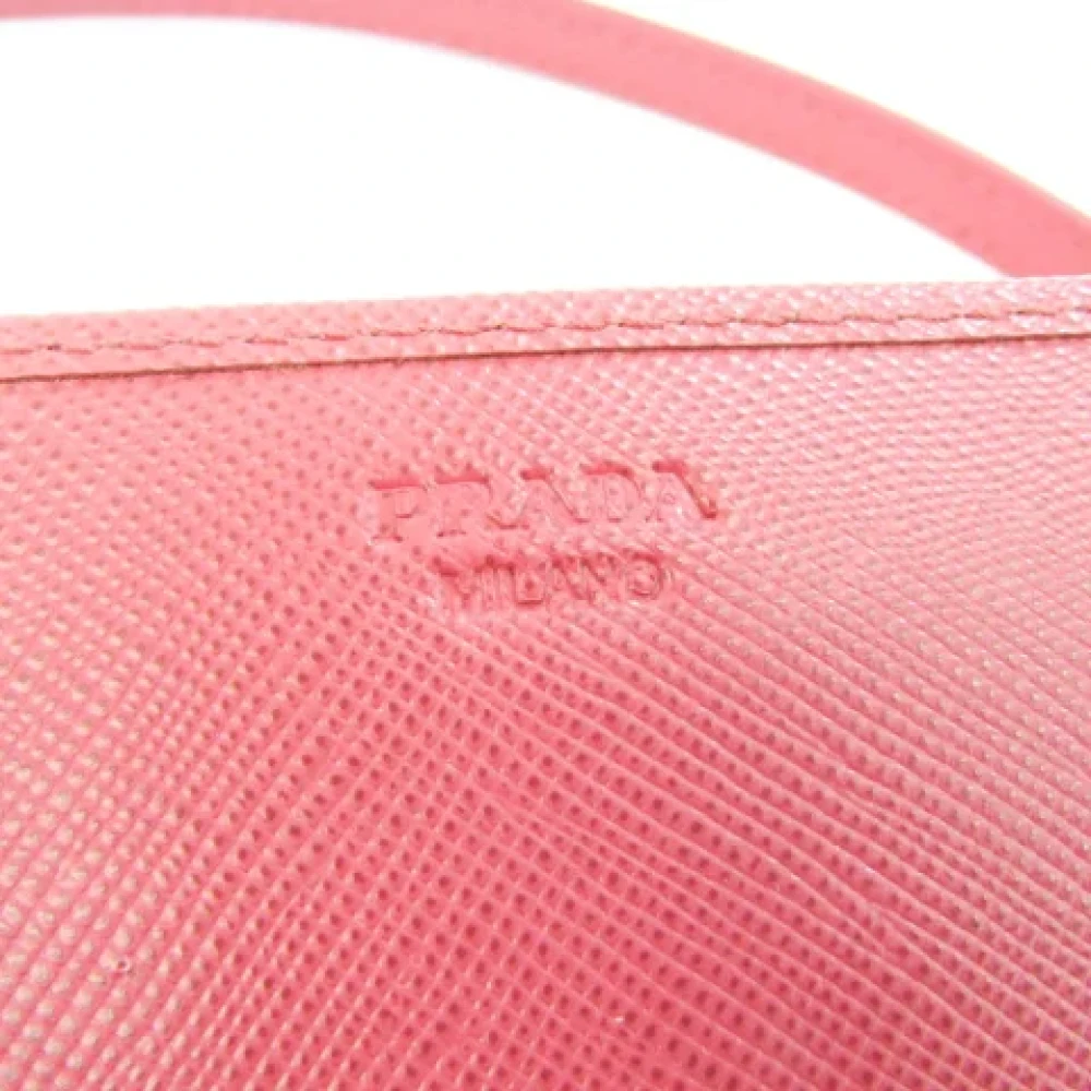 Prada Vintage Pre-owned Leather wallets Pink Dames