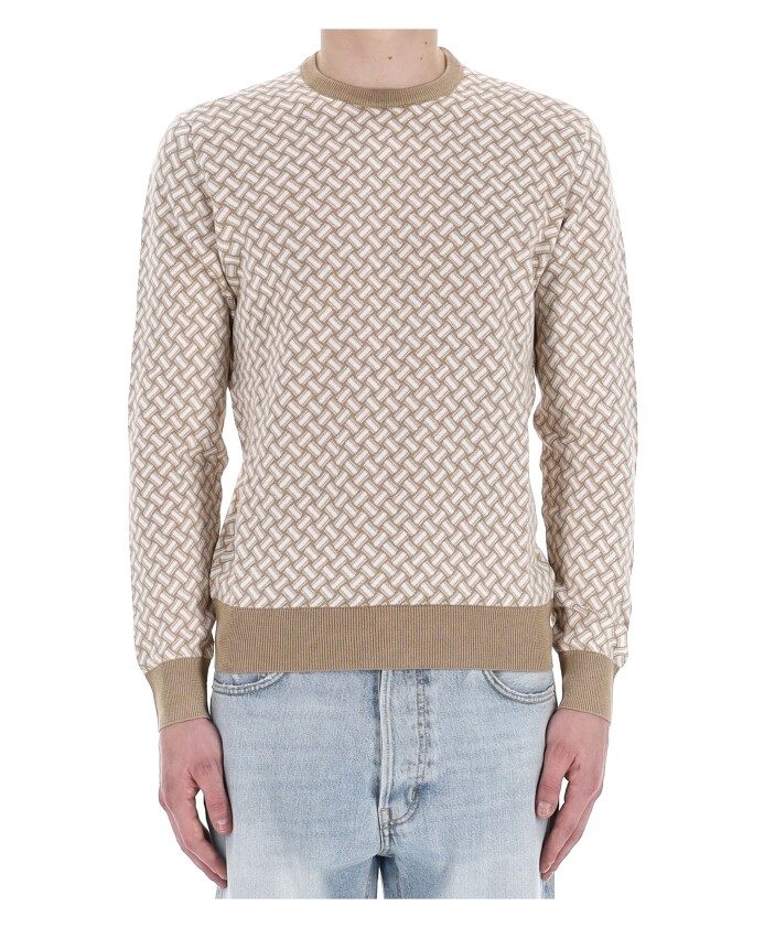 pull-blanc-coton-lin-motif-biscuit