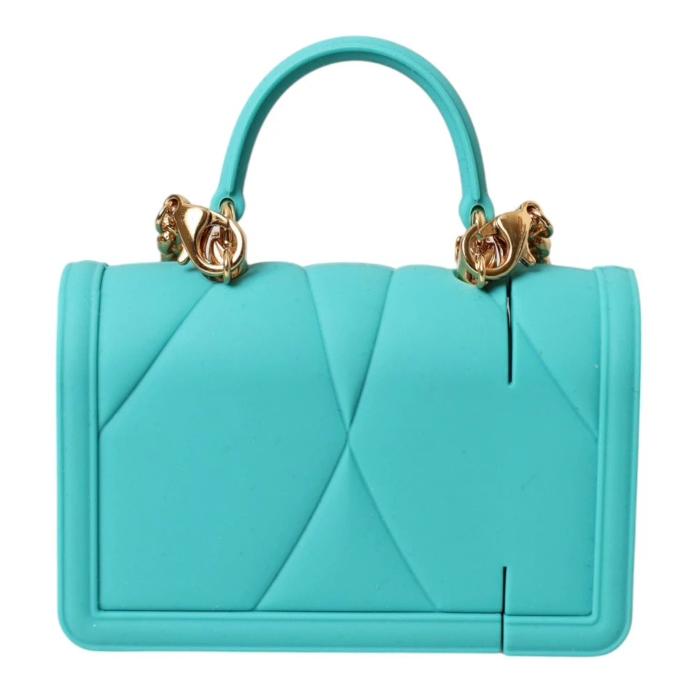 Dolce & Gabbana Turquoise Siliconen Hart Airpods Hoesje Multicolor Dames
