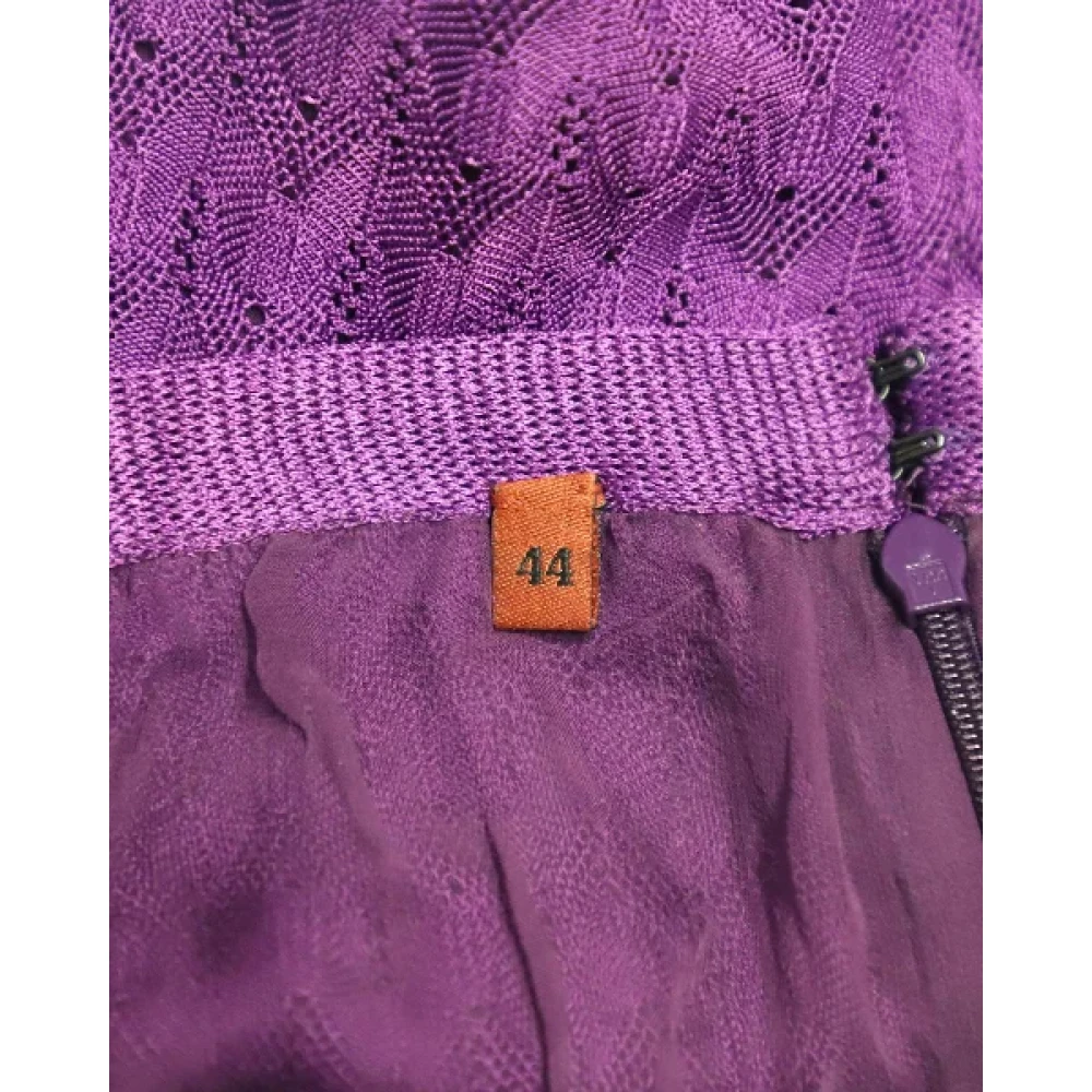 Missoni Pre-owned Polyester bottoms Purple Dames