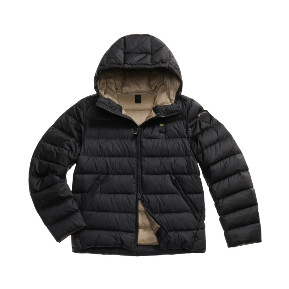 Blauer Uomo Nero Giacca Piumino Leggera Nera Aw25