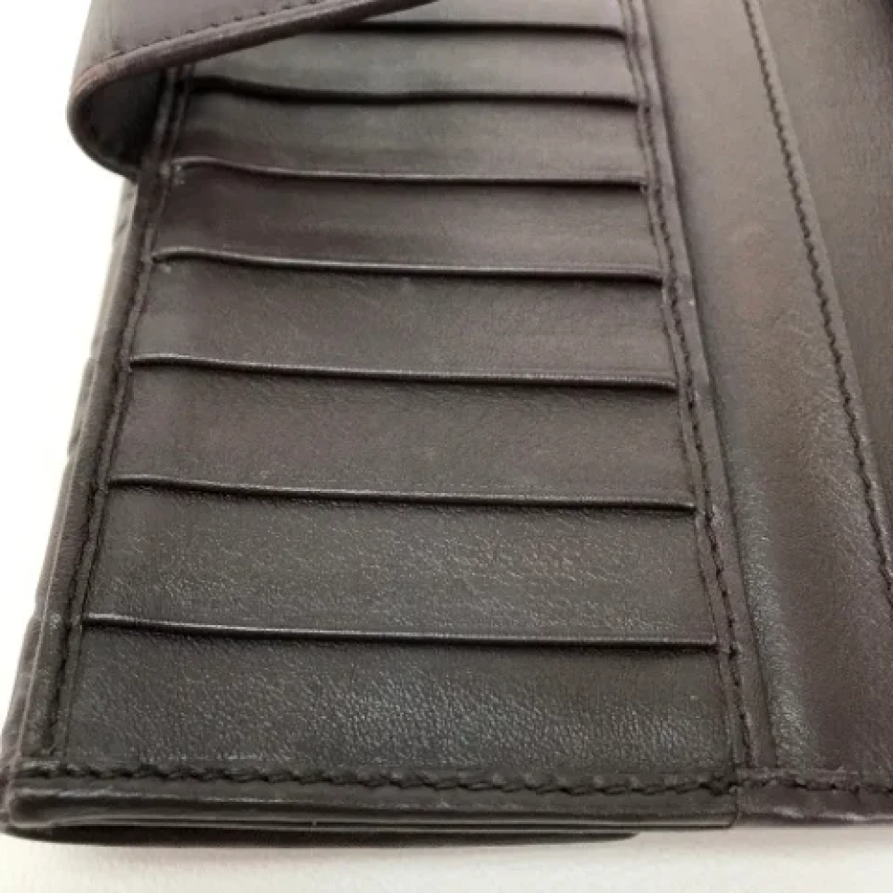 Gucci Vintage Pre-owned Leather wallets Brown Dames