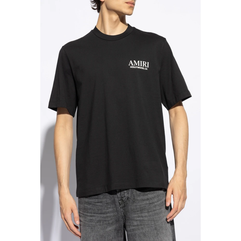 Amiri Geprint T-shirt Black Heren
