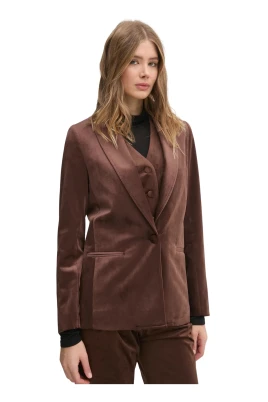 Mock-suede Blazer