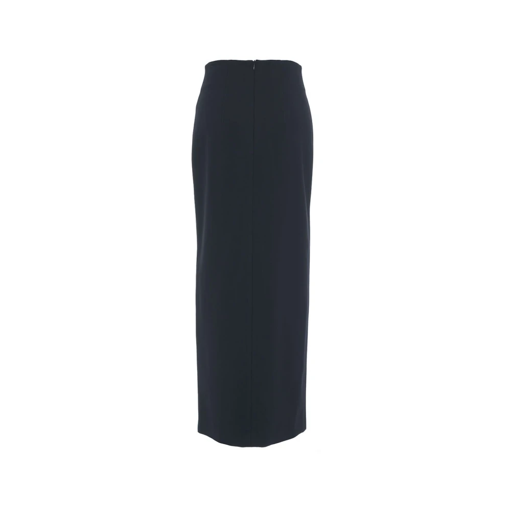 Gender Hoge Taille Maxi Rok met Zijrits Blue Dames