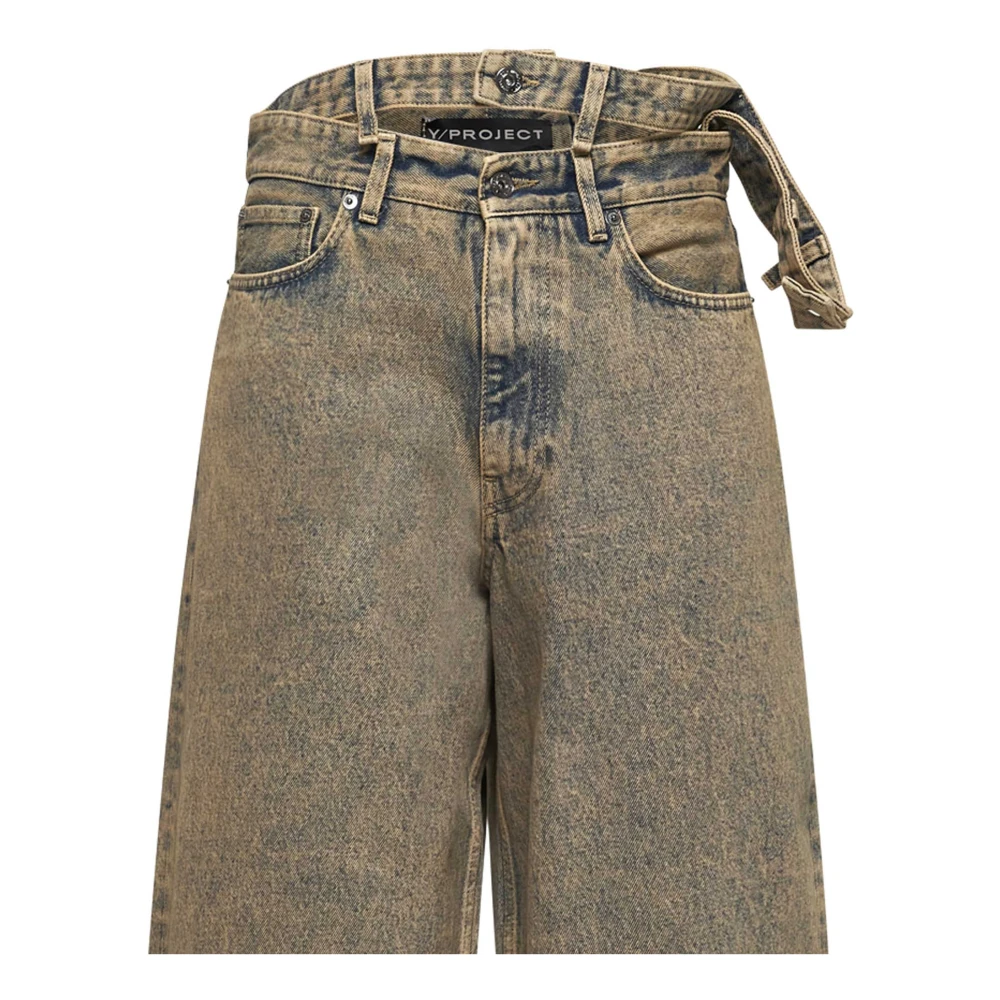 Y Project Stijlvolle Jeans Beige Dames