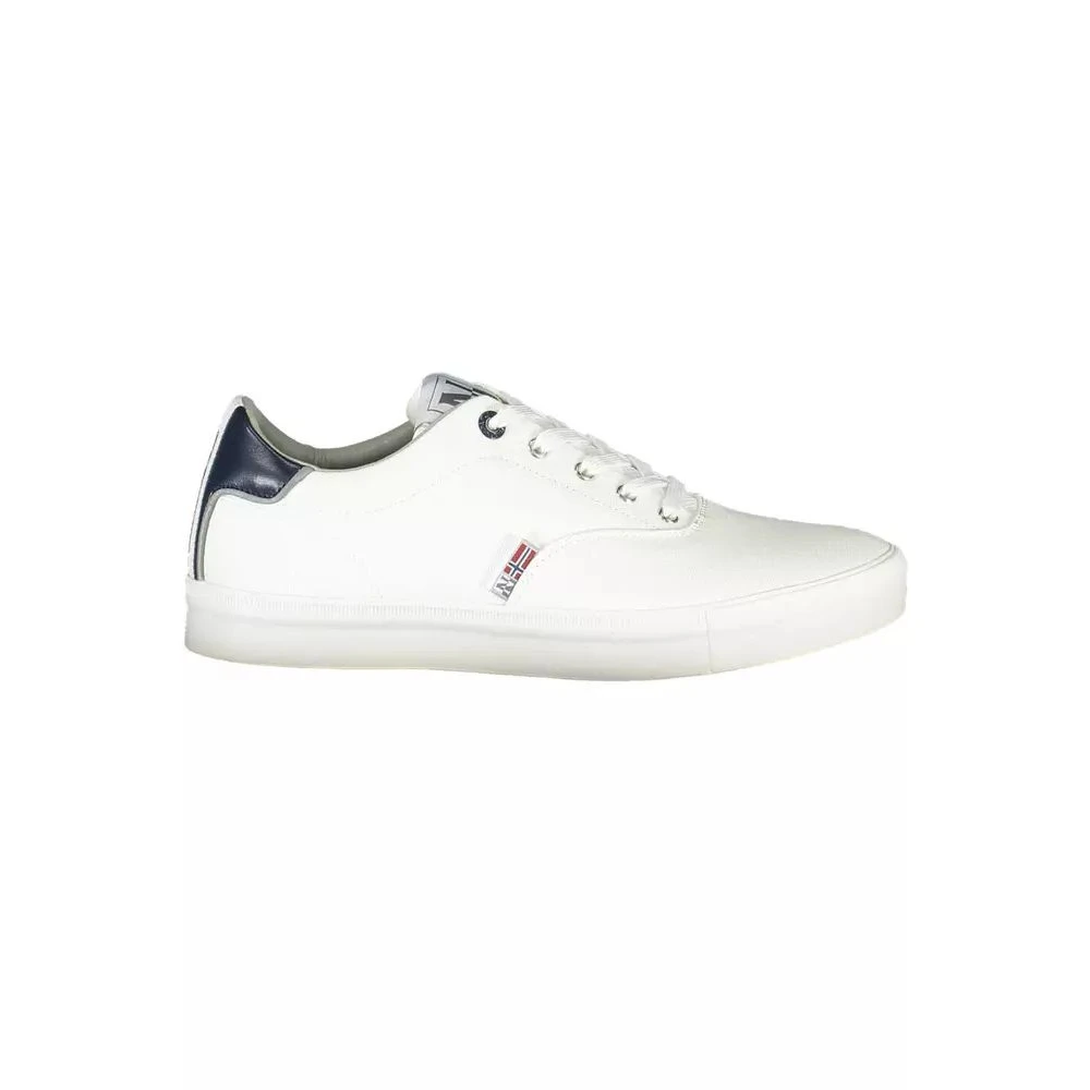 Napapijri Men's White Sneakers With Contrasting Accents