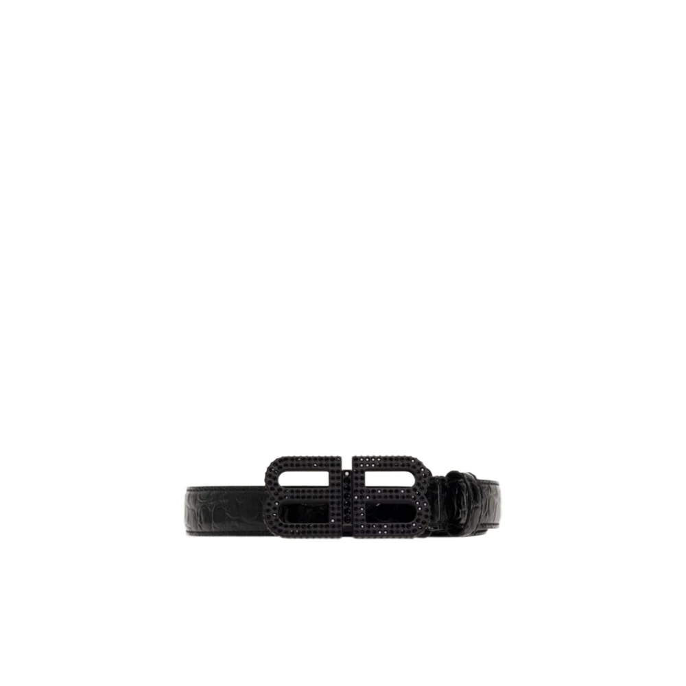 Balenciaga Coco Print Riem Black Dames