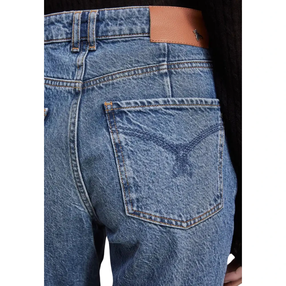 PATRIZIA PEPE Blauwe Denim Sigaret Jeans Blue Dames