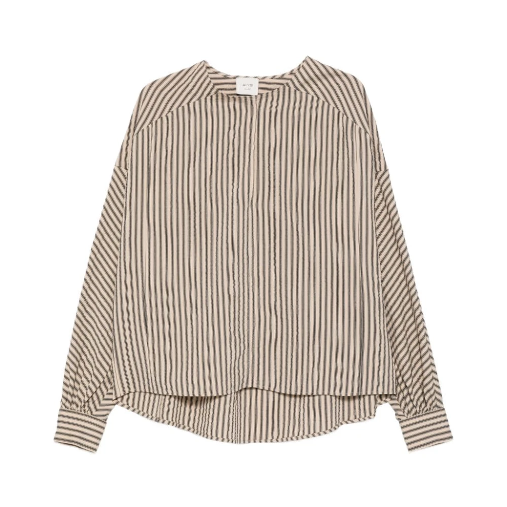 Alysi Women's Beige Shirts - Blouses - S - Blouses & Shirts