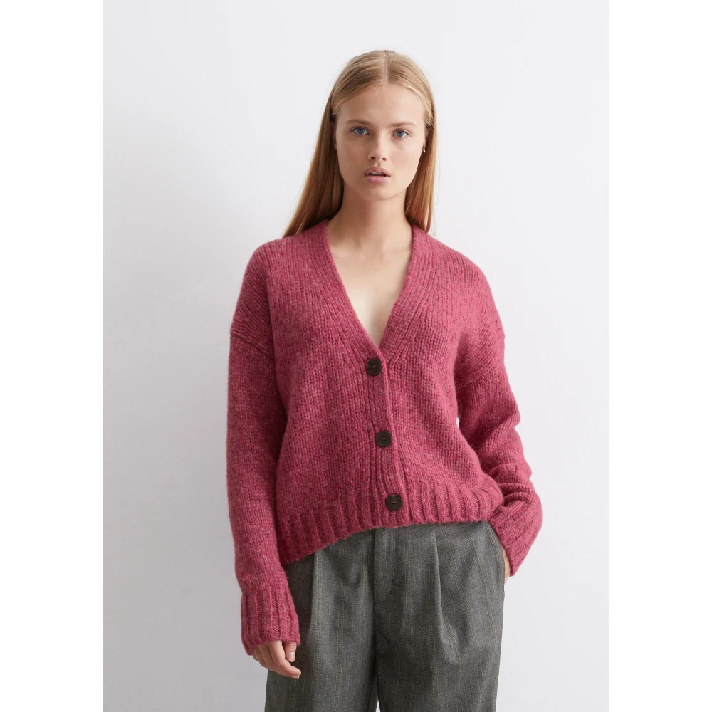 Marc O'Polo V-hals vest relaxed Black Dames