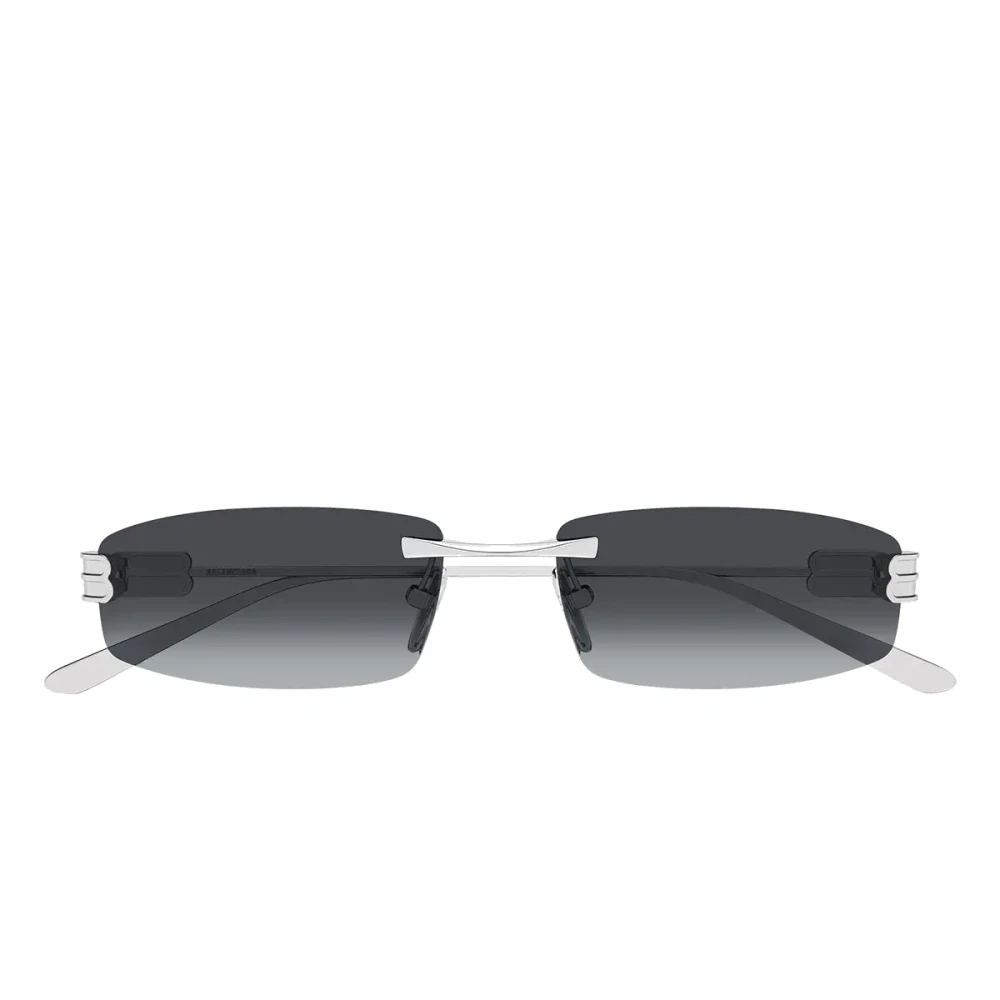 Balenciaga Unisex Gray Gossip Rectangle Sunglasses - Sunglasses - 57 Mm - Accessories