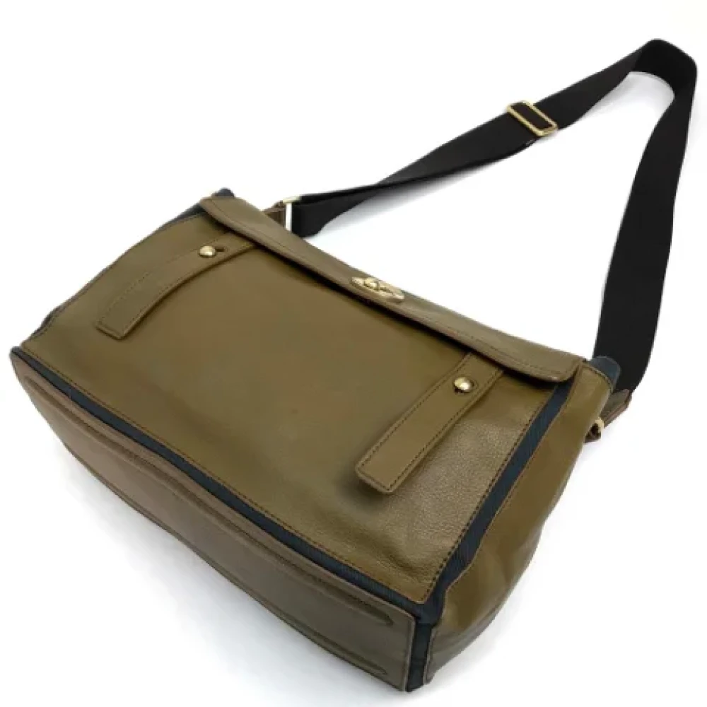 Yves Saint Laurent Vintage Pre-owned Fabric shoulder-bags Brown Dames