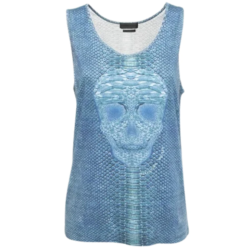 Alexander McQueen Pre-owned Fabric tops Blue Dames