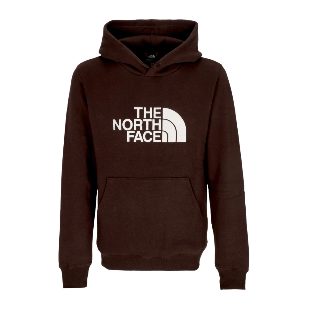 The North Face Men's Coal/Brown Hoodie With Kangaroo Pocket