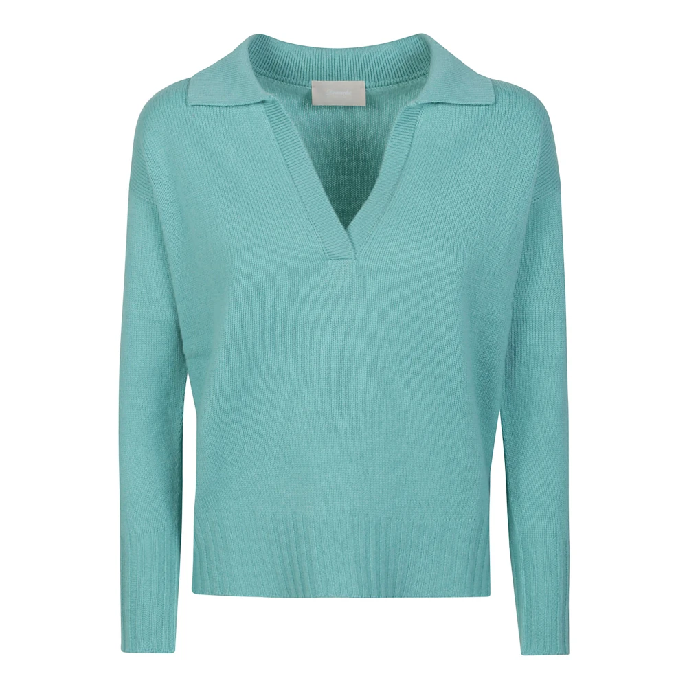 Drumohr Stijlvolle Polo Neck Sweater Green Dames