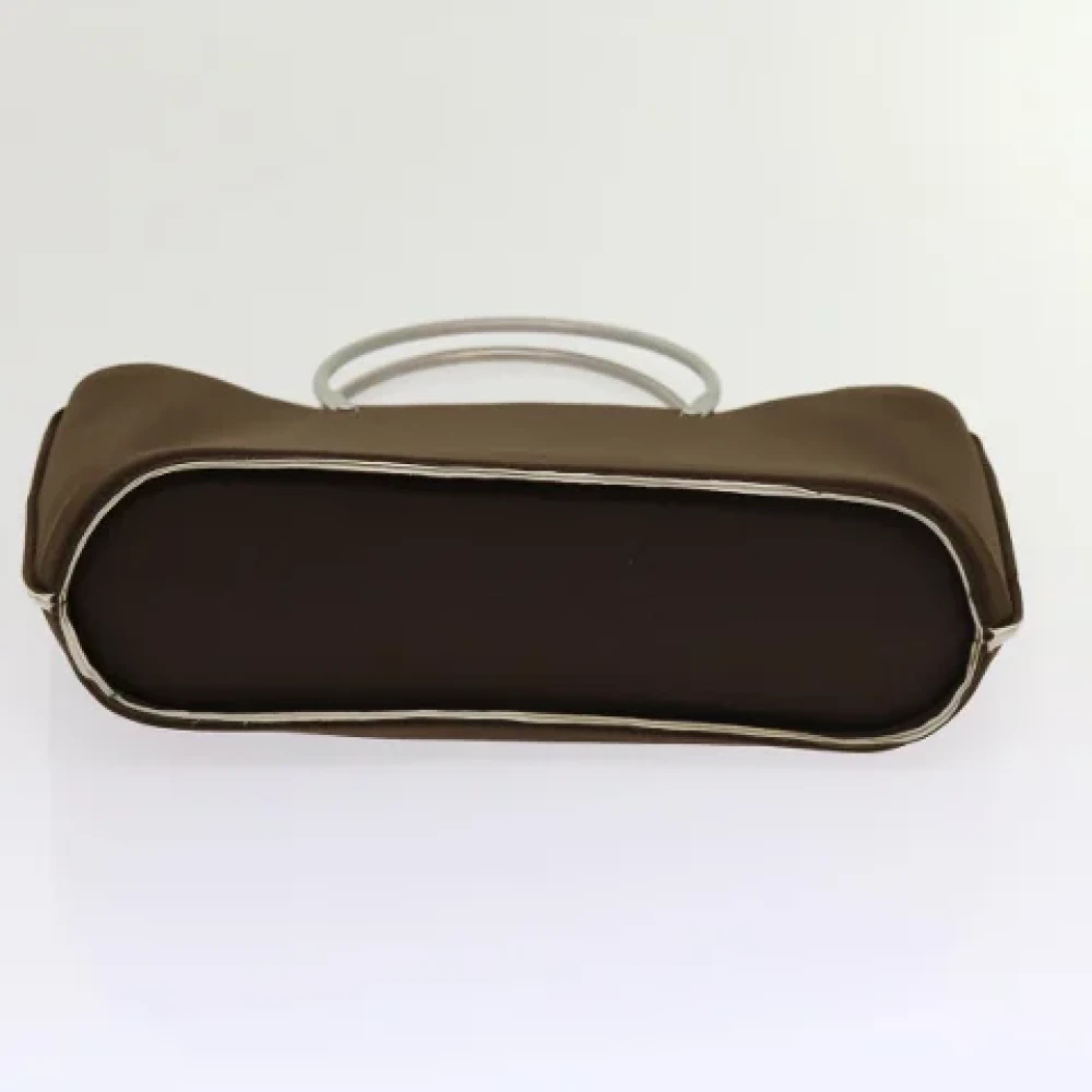Chanel Vintage Pre-owned Nylon handbags Brown Dames